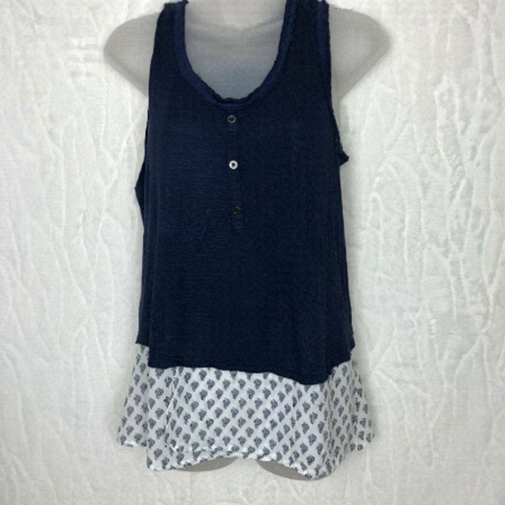 Nanette Lepore Navy Blue  Tank Top Size M